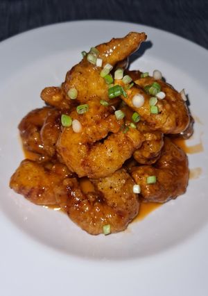 A picture of Easy Dynamite Prawns.
