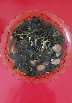 Foto resep Sayur Bayam Jagung Bakso