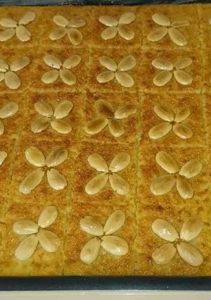 صورة لوصفة صباحكم حلو واحلى من النمورة😍😍😍