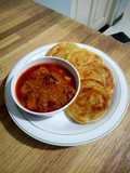 Roti canai karih ayam rempah"yg mengoda selera