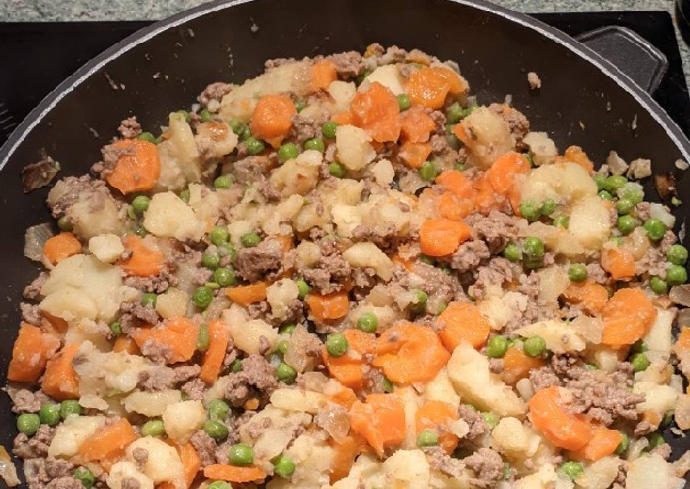 Poêlé de boeuf et de légumes