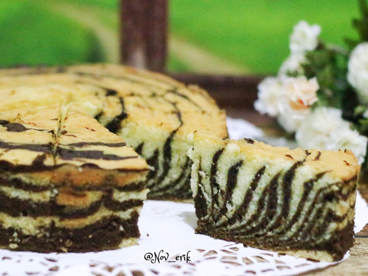 Cara Bikin Zebra cake Putih Telur Ekonomis