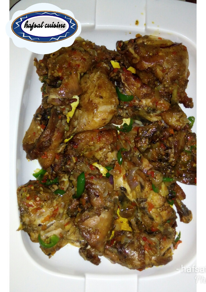 A picture of Peppered chicken.