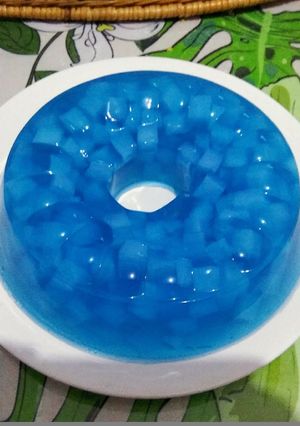 Foto resep Puding Biru Nata de coco💙
