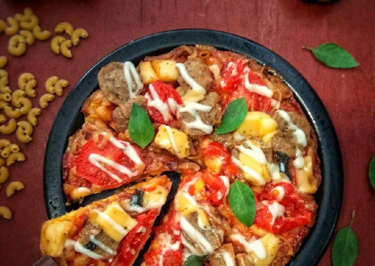 Langkah Mudah untuk Menyiapkan Pizza Makaroni yang Enak