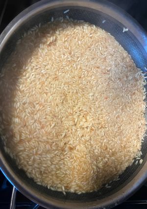A picture of Mexican rice.