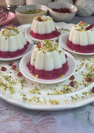 صورة لوصفة مهلبية الرمان