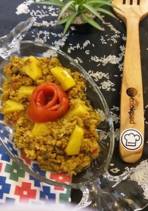 A picture of Hara masla mince.