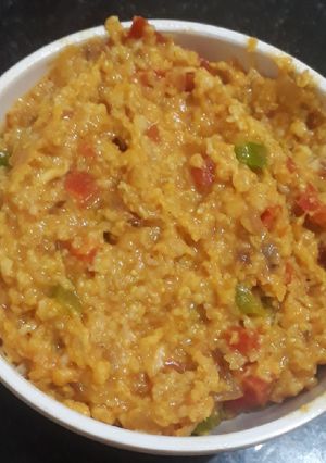 A picture of Masala oats.