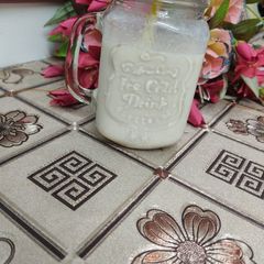 A picture of Dates and banana shake.