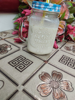 A picture of Dates and banana shake.