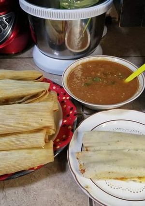 Una foto de Tamales de cerdo