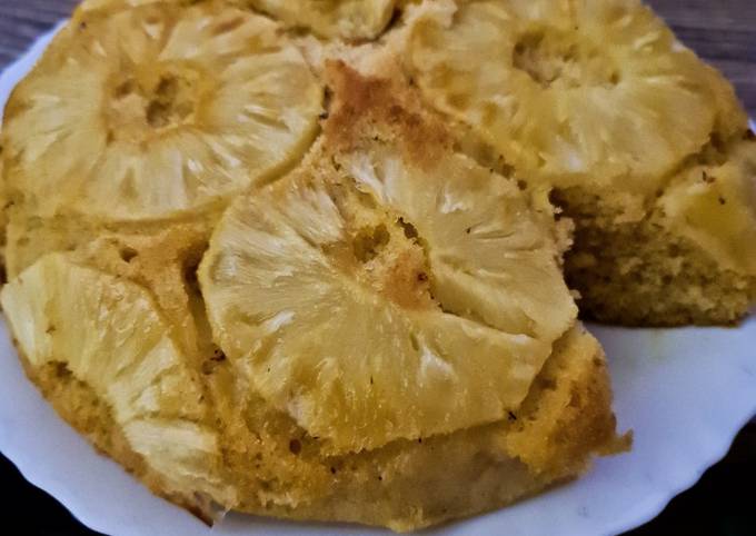 Recipe of Speedy Pineapple 🍍 upsidedown cake