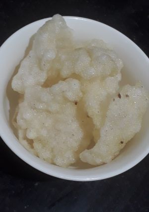 A picture of Sabudana papad.