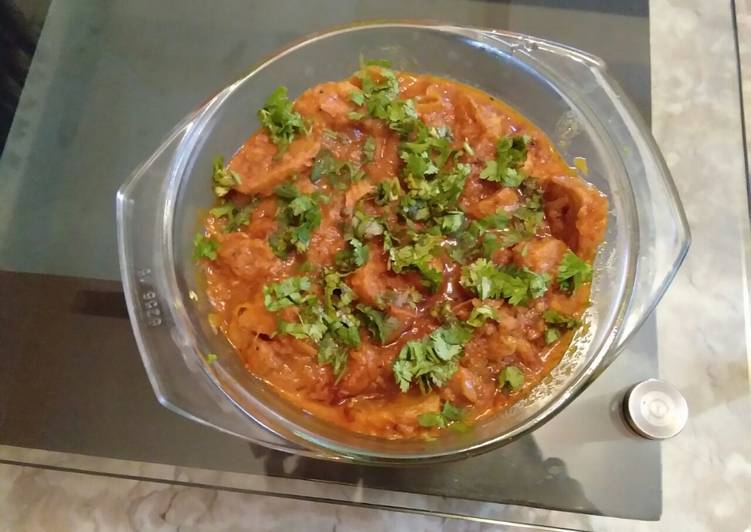 Soya chaap gravy