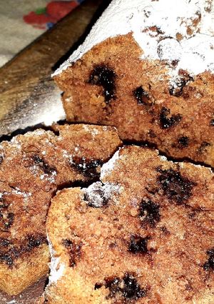 Una foto de Budín de chocolate con lentejas