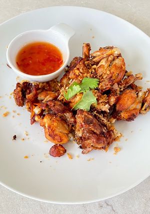 A picture of Fried Frog with Garlic and Pepper.