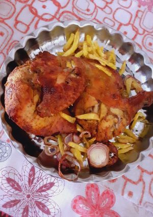 عکسی از دستور مرغ با سرخکن