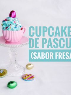 Una foto de Cupcakes de Pascua (sabor fresa)