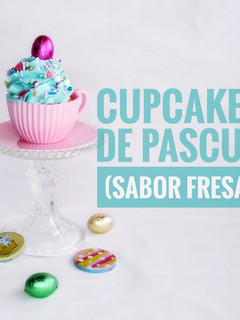 Una foto de Cupcakes de Pascua (sabor fresa)