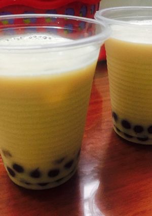 Hình của món Hồng trà sữa.