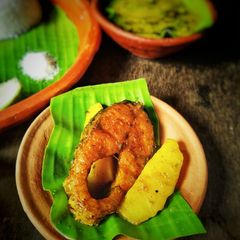A picture of Bangali Rui Macher Jhol.