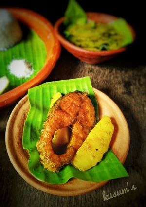 A picture of Bangali Rui Macher Jhol.