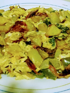Una foto de Sofrito de patatas revueltas