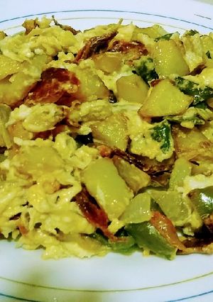 Una foto de Sofrito de patatas revueltas