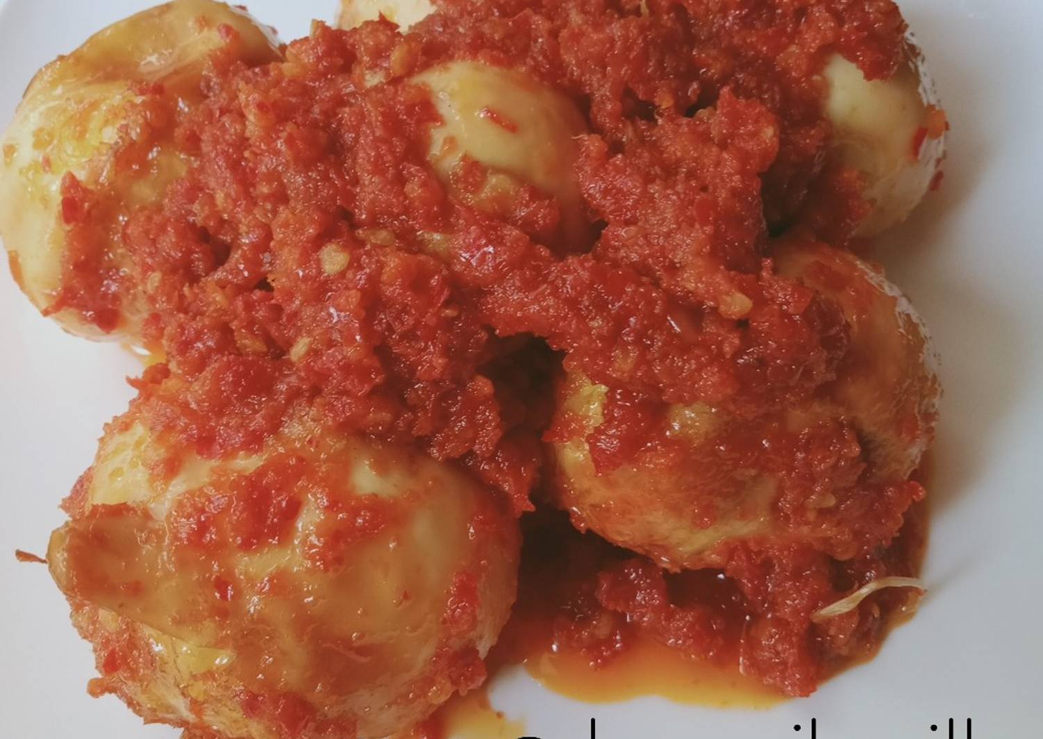 Resep Telor Balado Oleh Dapoer Ibu Cilla Cookpad