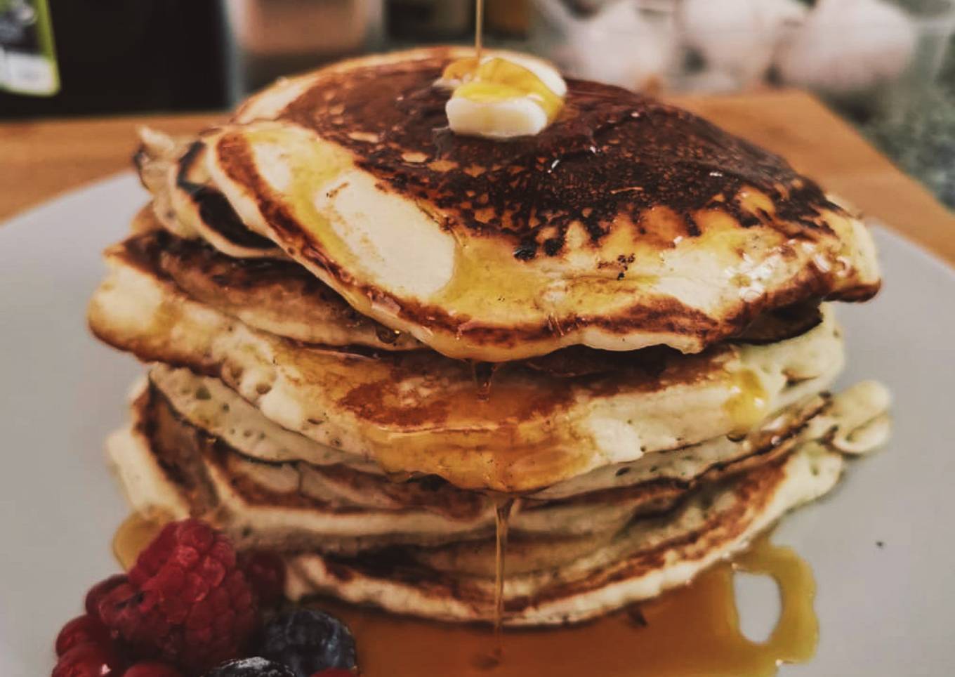 Pancakes originales con sirope de arce 🇨🇦