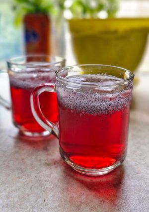 عکسی از دستور شربت آلبالو آبلیمو 🍒🍋