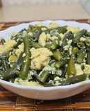 Тушеная стручковая фасоль с яйцами!
