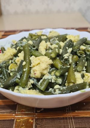 Фото Тушеная стручковая фасоль с яйцами!.