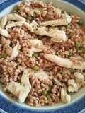 Orzo con piselli e straccetti di pollo
