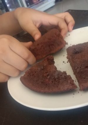 Una foto de Brownie de chocolate corona