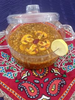 عکسی از دستور سوپ عدس و گوشت وقارچ😋