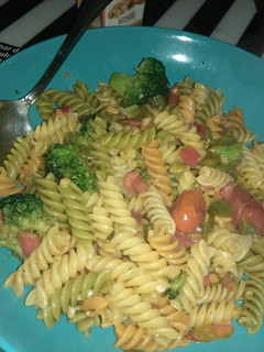 Una foto de Macarrones con verduras a la soja