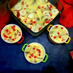 A picture of Fruits custard.