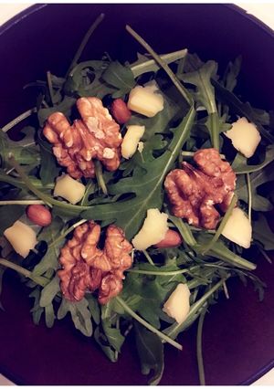 A picture of Rocket Leaves-Nuts Salad (roasted sesame dressing).