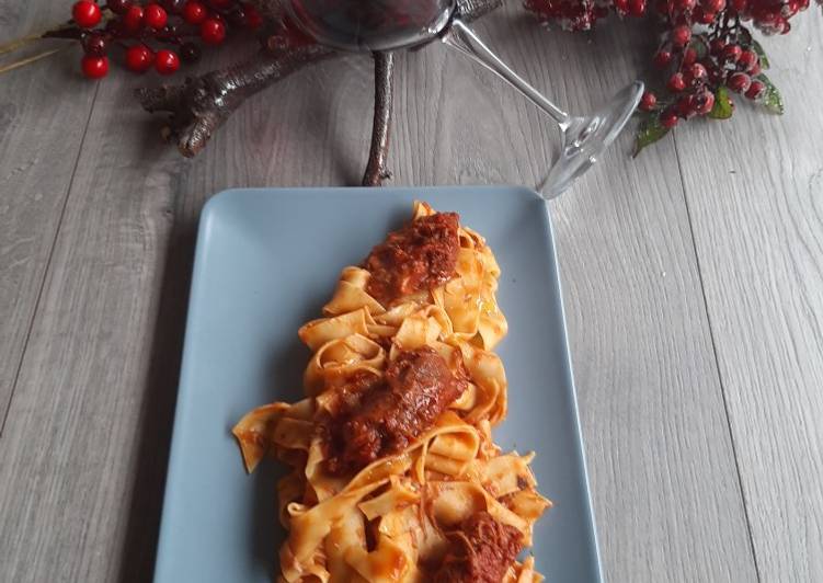 Steps to Make Quick Pappardelle al cinghiale