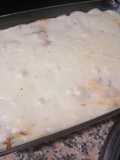 Pastel de berenjenas, patatas y atún con bechamel
