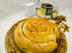 Una foto de Rollo de manzana y Canela y frutos secos