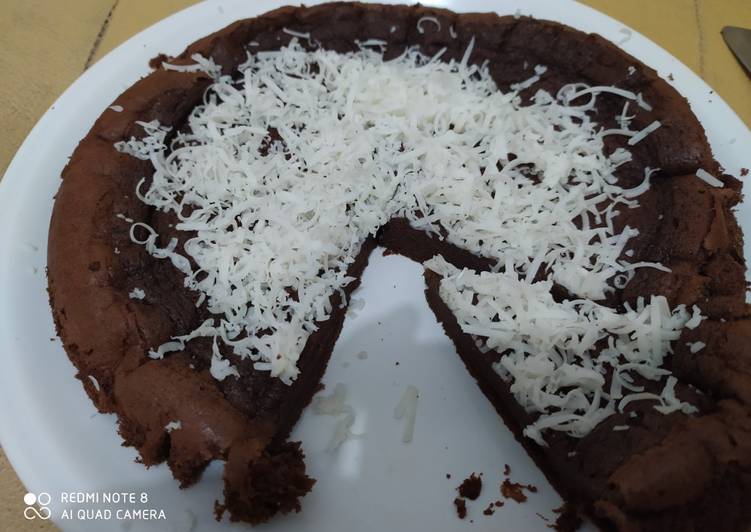 Resep Cake cokelat keju lembut keto murah &amp; enak, tanpa oven Anti Gagal