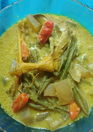 Foto resep Sayur Kulit Sapi Buncis Bumbu Kuning