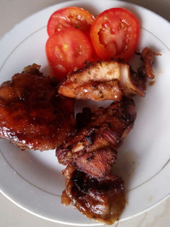 A picture of Oven baked and grilled chicken #AuthorMarathon #Meatrecipe.
