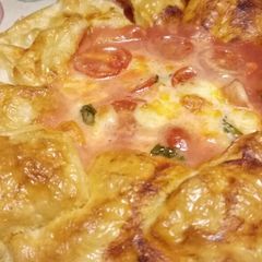 A picture of Lockdown fake pizza.