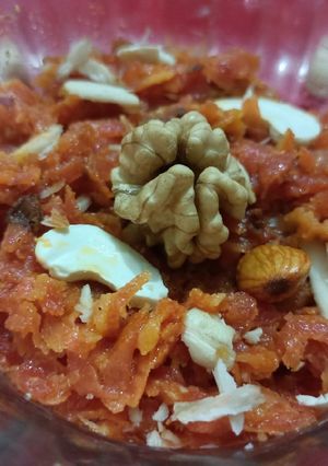 A picture of Gajar ka Halwa (Carrot Halwa).