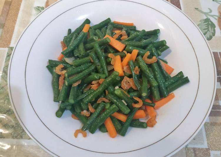 Tumis Kacang Panjang Ebi