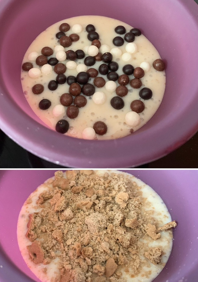 Una foto de Postre cremoso de plátano en 5 minutos